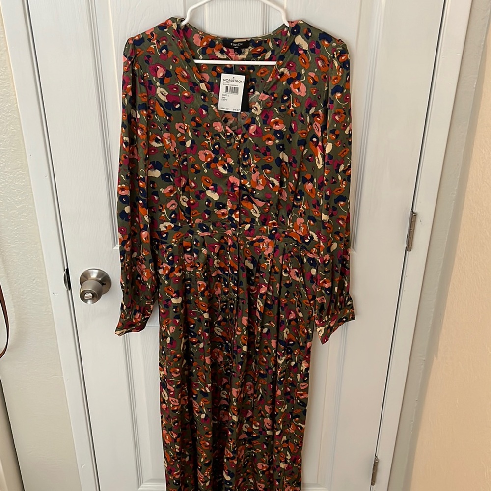 FRNCH Green floral Maxi-Dress